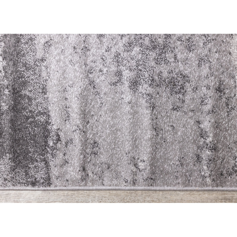 17 Stories Eliscar Machine Woven / Power Loomed Performance Cool Gray ...