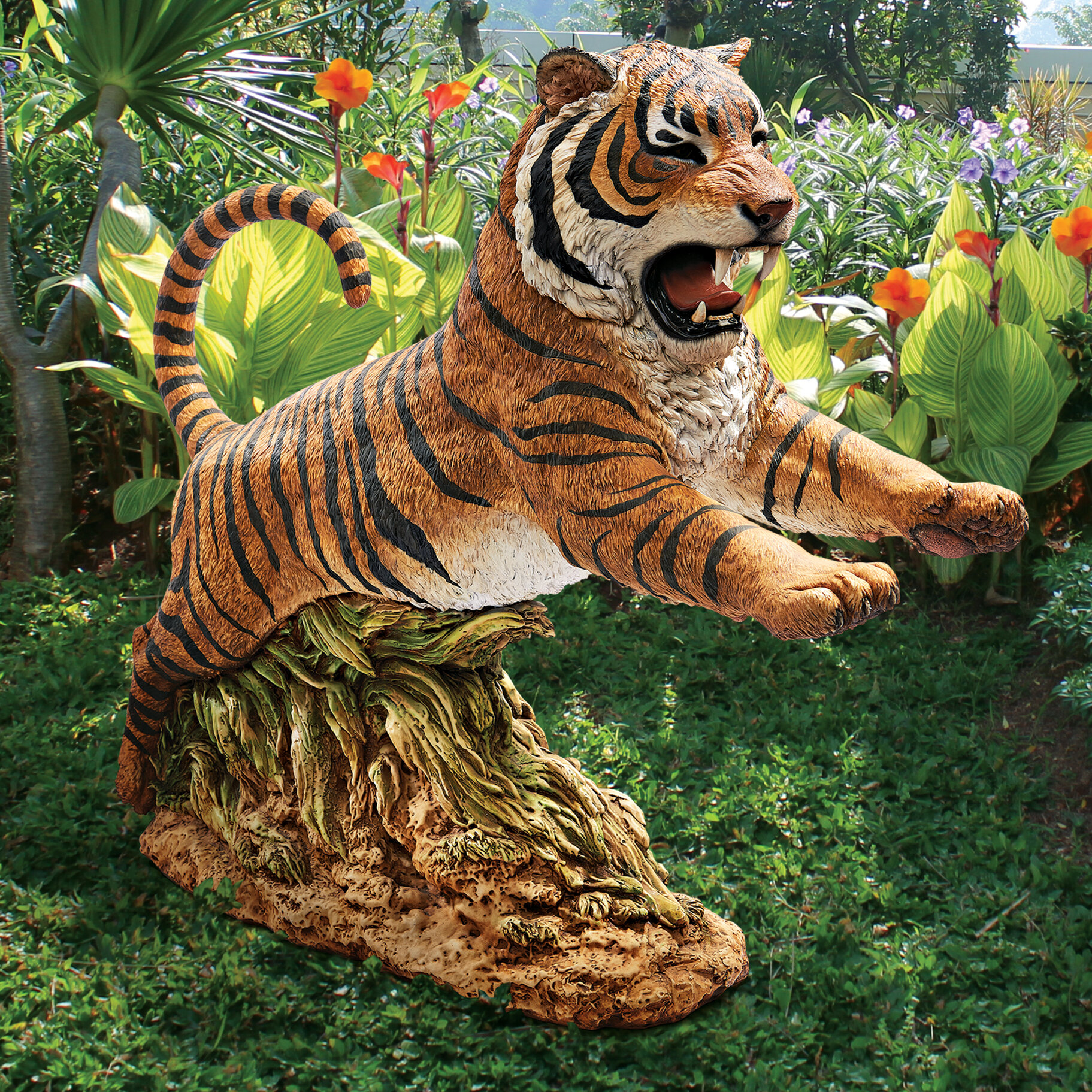 Made to order Ooak Miniature Sitting Bengal Tiger Wild Cat by Malga