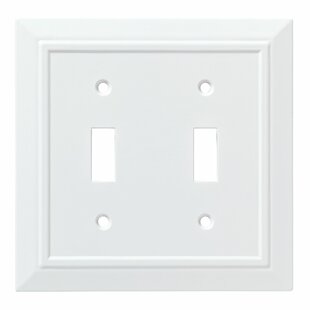 Unfinished Franklin Brass W10393V-UN-C Wood Square Single Toggle Switch Wall Plate/Switch Plate/Cover 3-Pack 