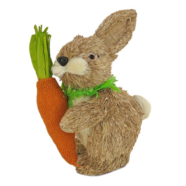 Wooden carrot primitive Easter primitive carrot hand painted bunny 