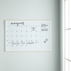 Dry Erase Board 8.5 X 11 inch Magnetic Whiteboard with 4 Markers and 2 Magnets with Black Frame Use for School Remote Learning Easy to Hang on Walls or Magnetic Surfaces. Office Home 