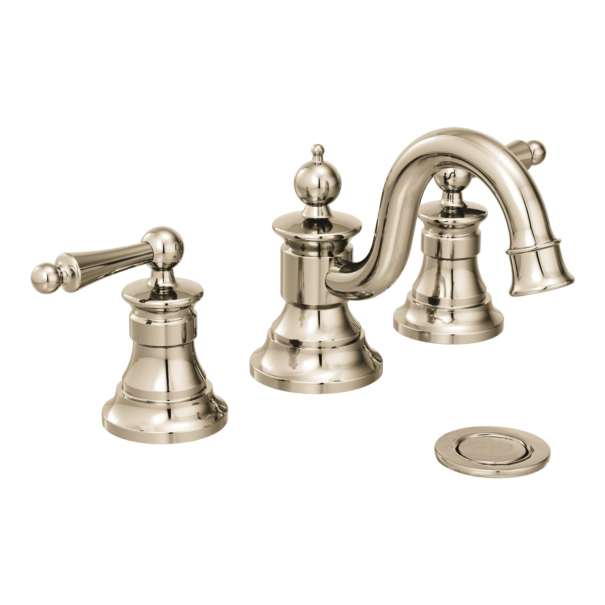 Moen Waterhill Widespread Bathroom Faucet with Drain Assembly & Reviews