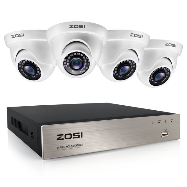 4x1080P 8CH Wireless CCTV System Outdoor Indoor Secutiry Camera NVR IP Camera IR 