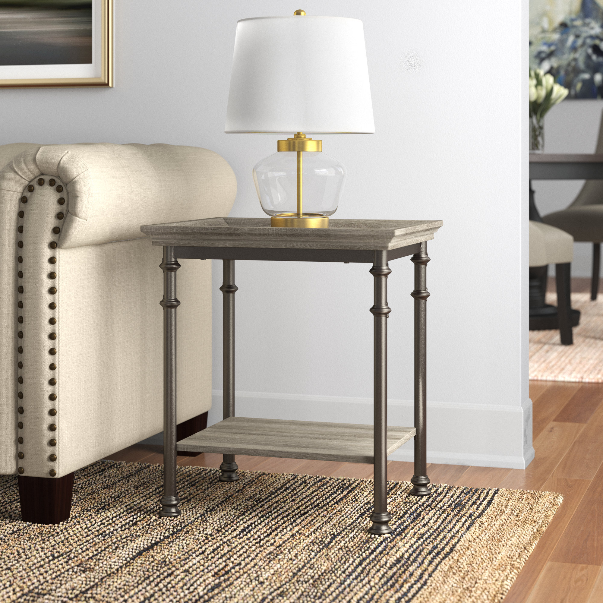Rosalind Wheeler Liara 24.5'' Tall Tray Top End Table & Reviews Wayfair