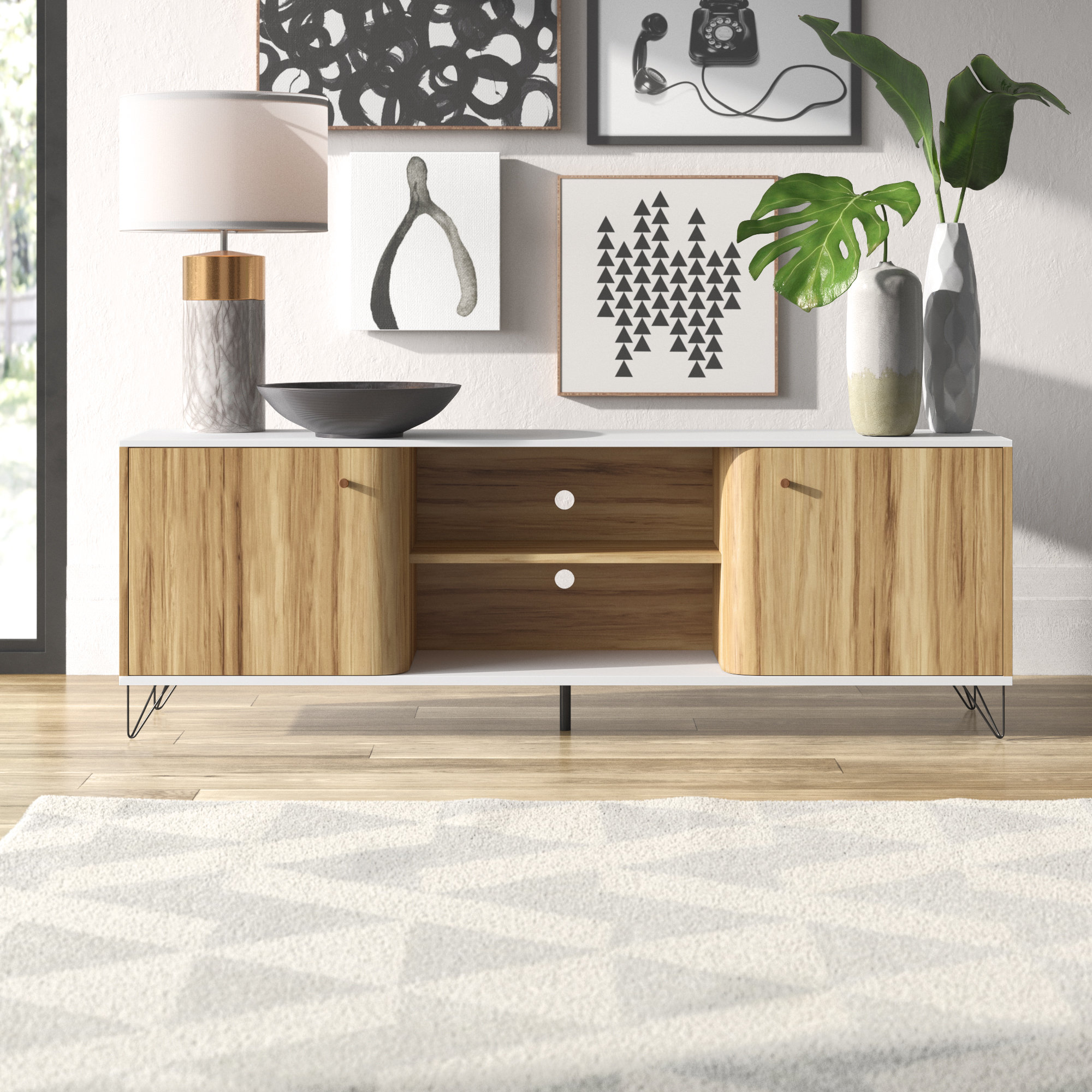 Mercury Row® Alvie TV Stand for TVs up to 70" & Reviews Wayfair