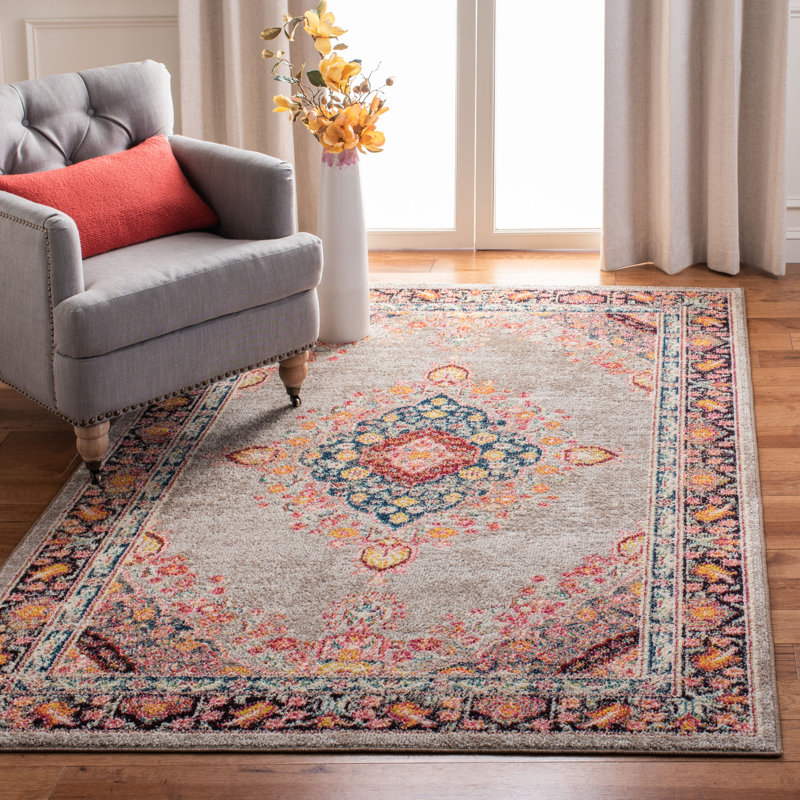 Langley Street Felty Oriental Orange Area Rug & Reviews | Wayfair