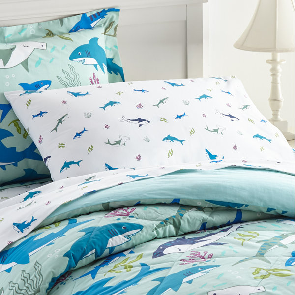 Wildkin Shark Attack 100% Cotton Pillowcase - Standard