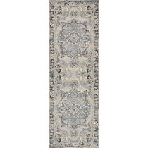 Details about   Very Thick Exclusive Traditional Runner Jasmine Blue Flowers Width 31 1/2-47 