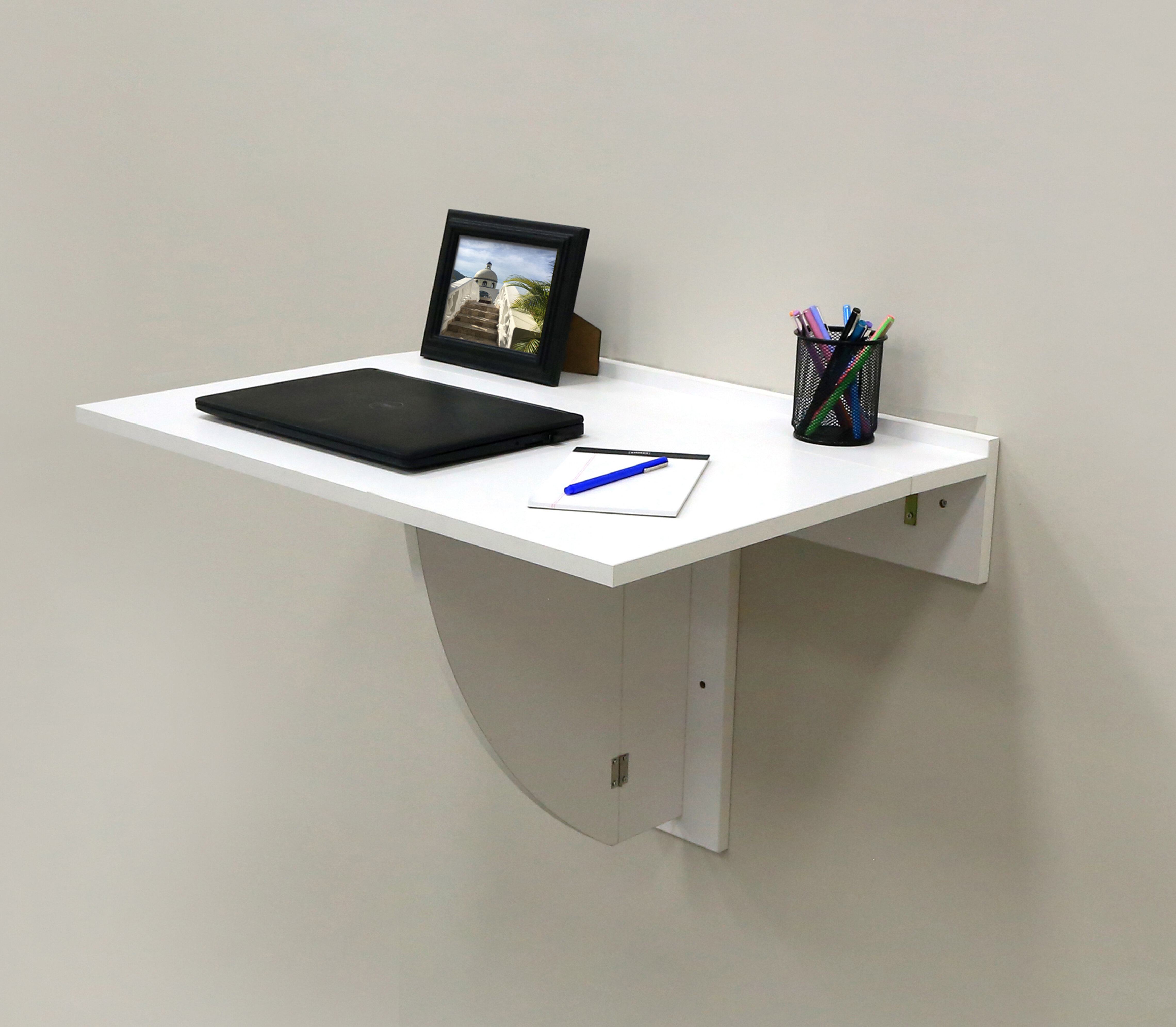 wayfair floating desk white