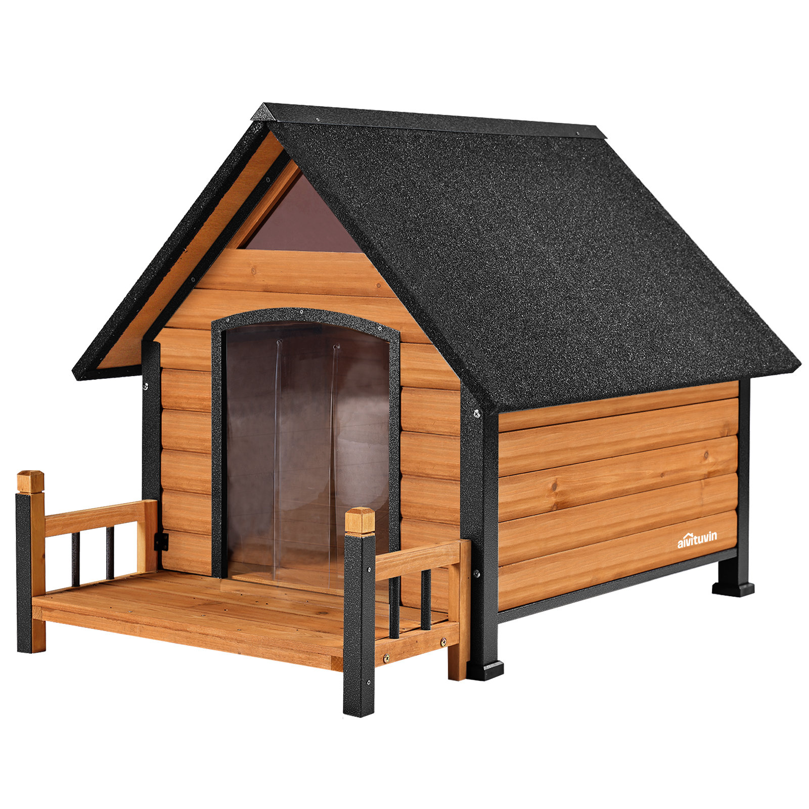 Aivituvin Outdoor Dog House Waterproof Puppy Shelter Indoor Doghouse 