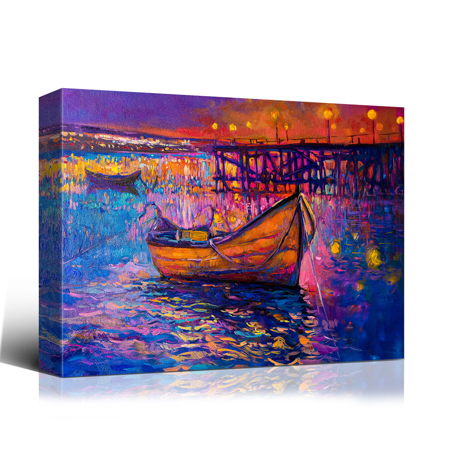 Winston Porter Boat Art Painting Canvas Paintings Sailboats And