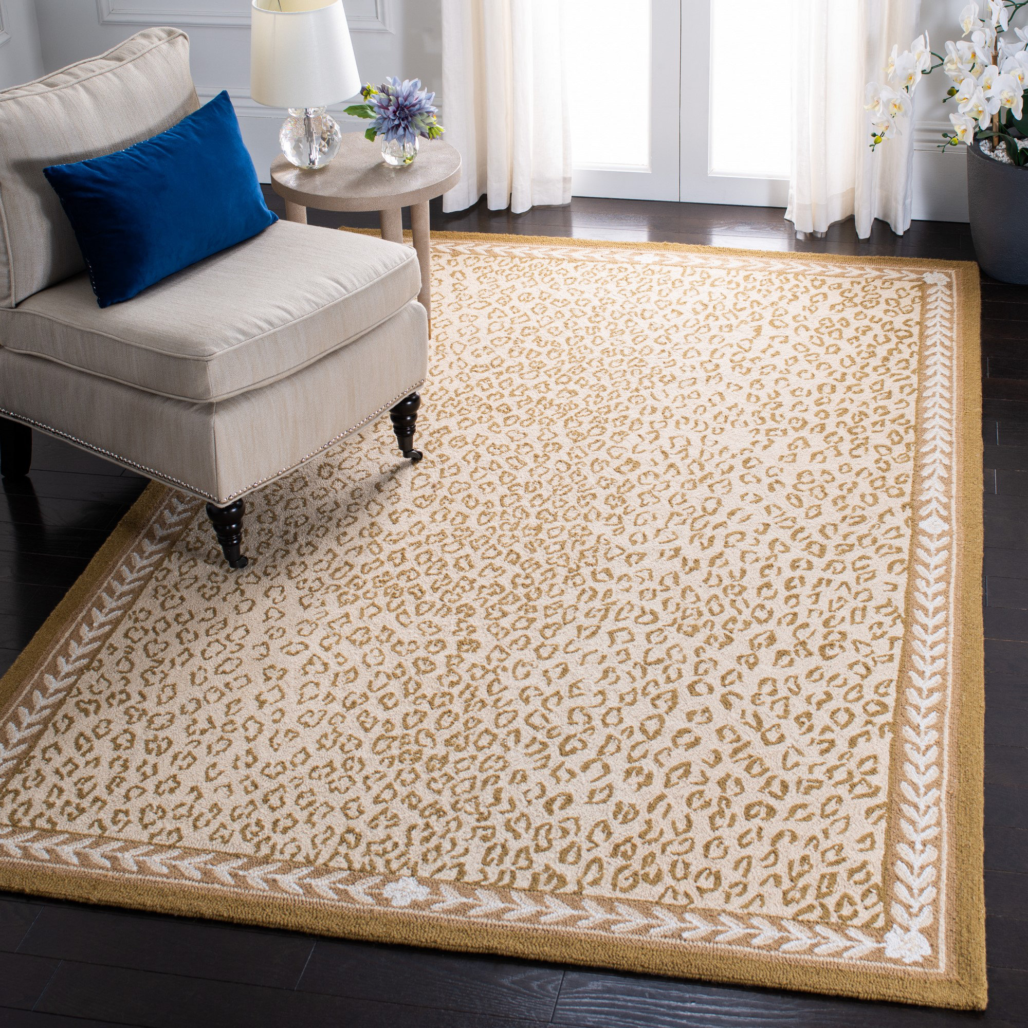 Martha Stewart Rugs Chelsea Hand Hooked Wool Ivory / Beige Area Rug & Reviews Wayfair