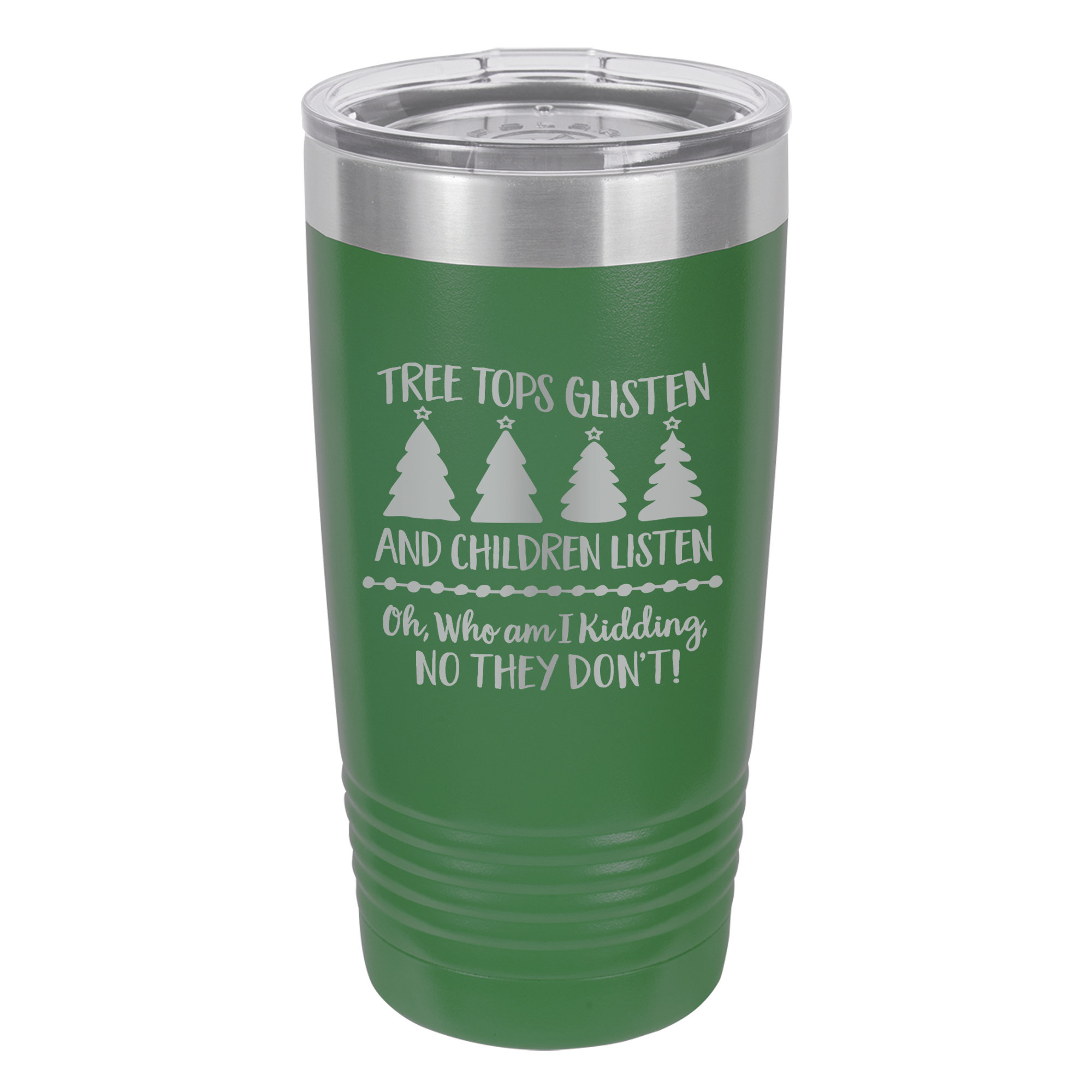 Susquehanna Glass Tree Tops Glisten Green Insulated Tumbler & Lid Wayfair