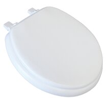 Soft Warm Bathroom Toilet Seat Cover Round Elongated Padded Cushioned Bowl FM 