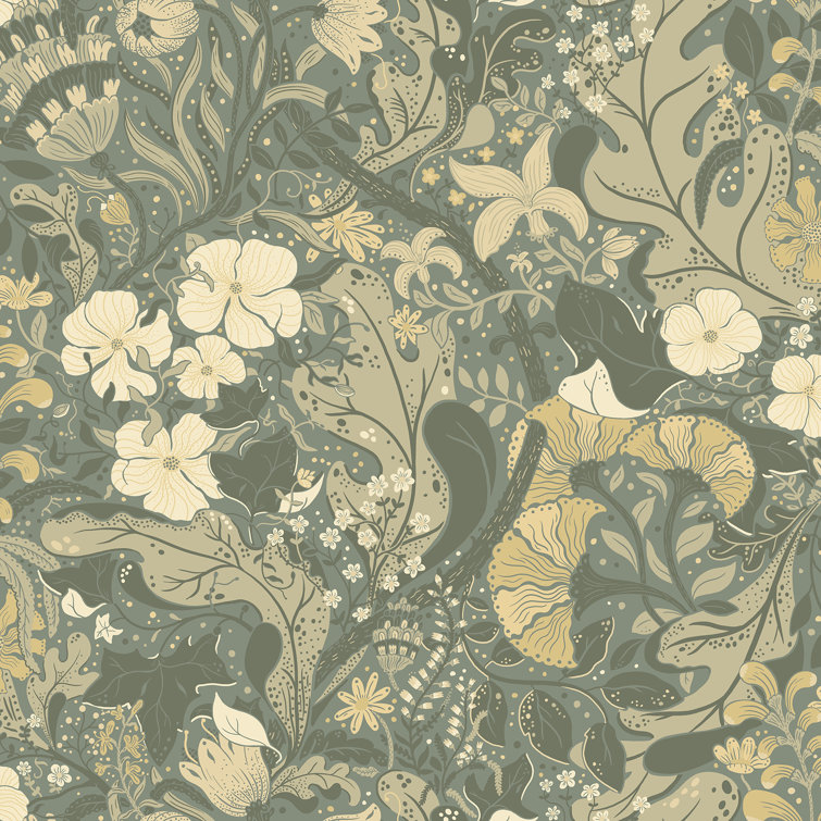 A-Street Prints Ingrid Floral Wallpaper Roll | Perigold