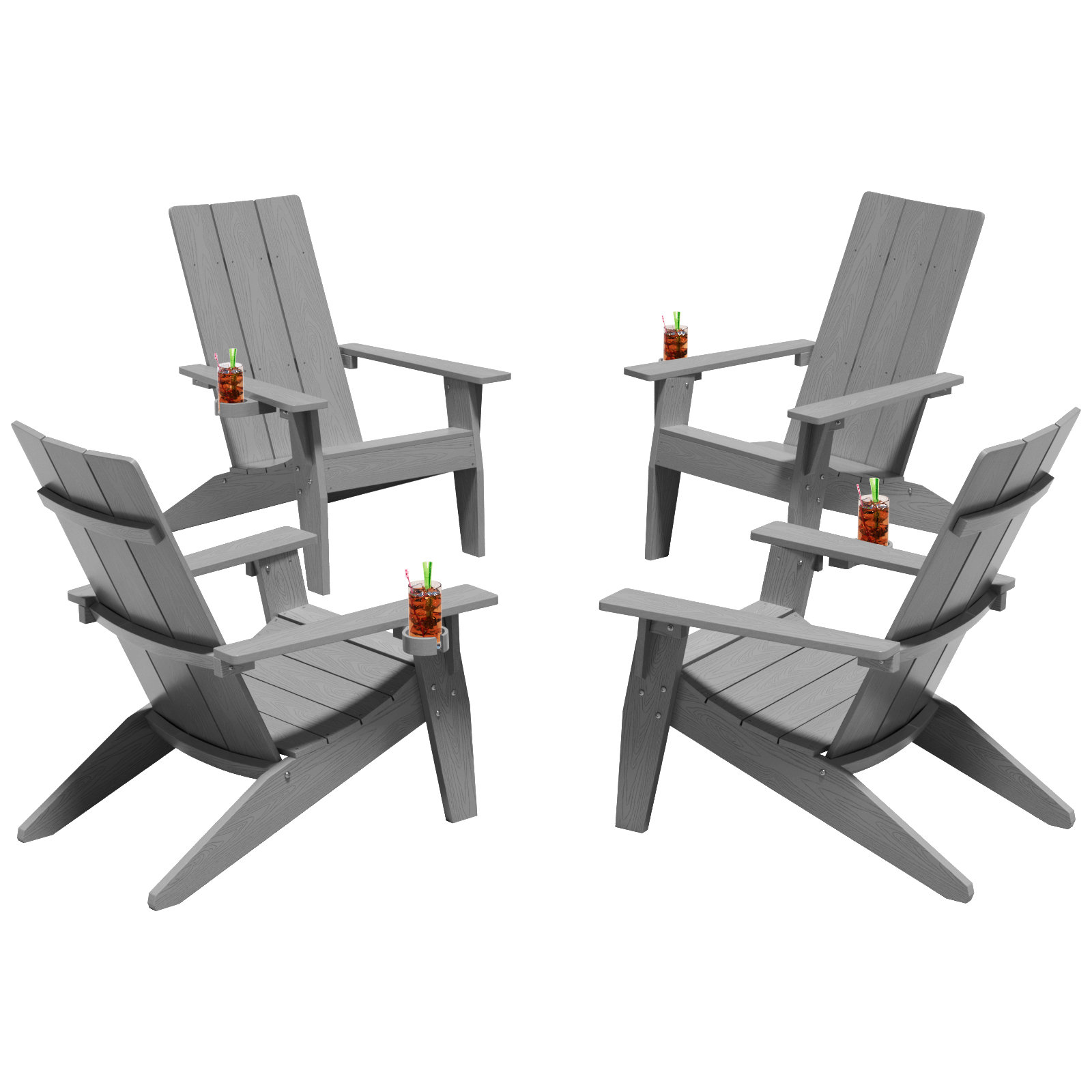 Rosecliff Heights Yeagertown Outdoor Adirondack Chair Wayfair