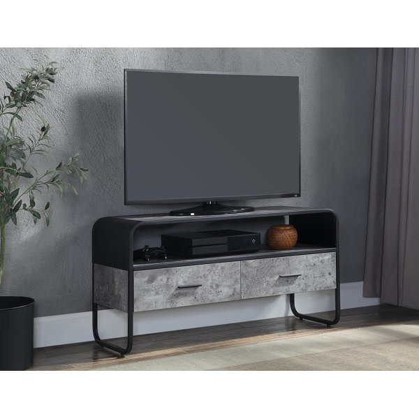 Living room furniture set tv unit cabinet display shelf white sonoma concrete 
