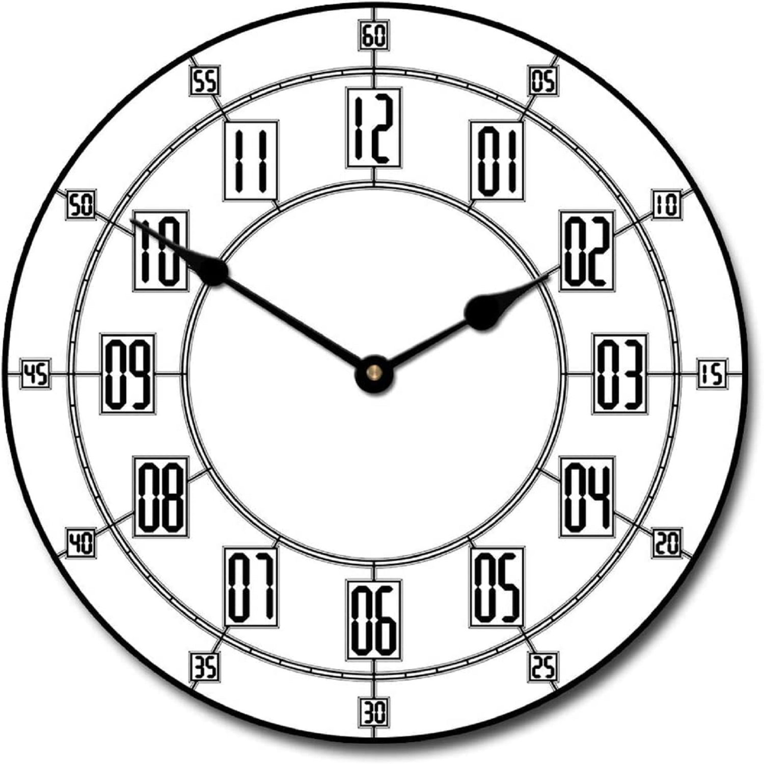 The Big Clock Store Wood Wall Clock Wayfair