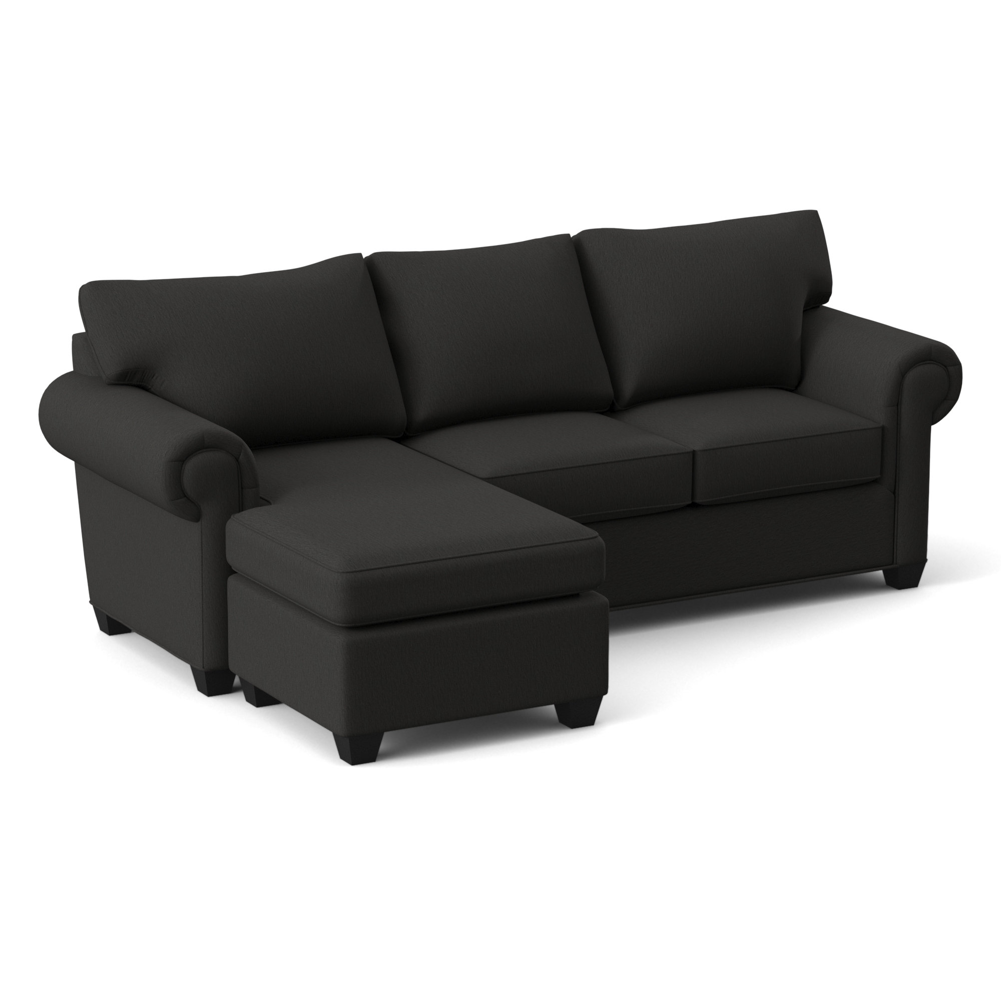 Layla 86" Wide Reversible Sofa & Chaise with Ottoman