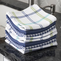 Gray  Microfiber Kitchen Dish Towels Set of 2  Soft Absorbent New 