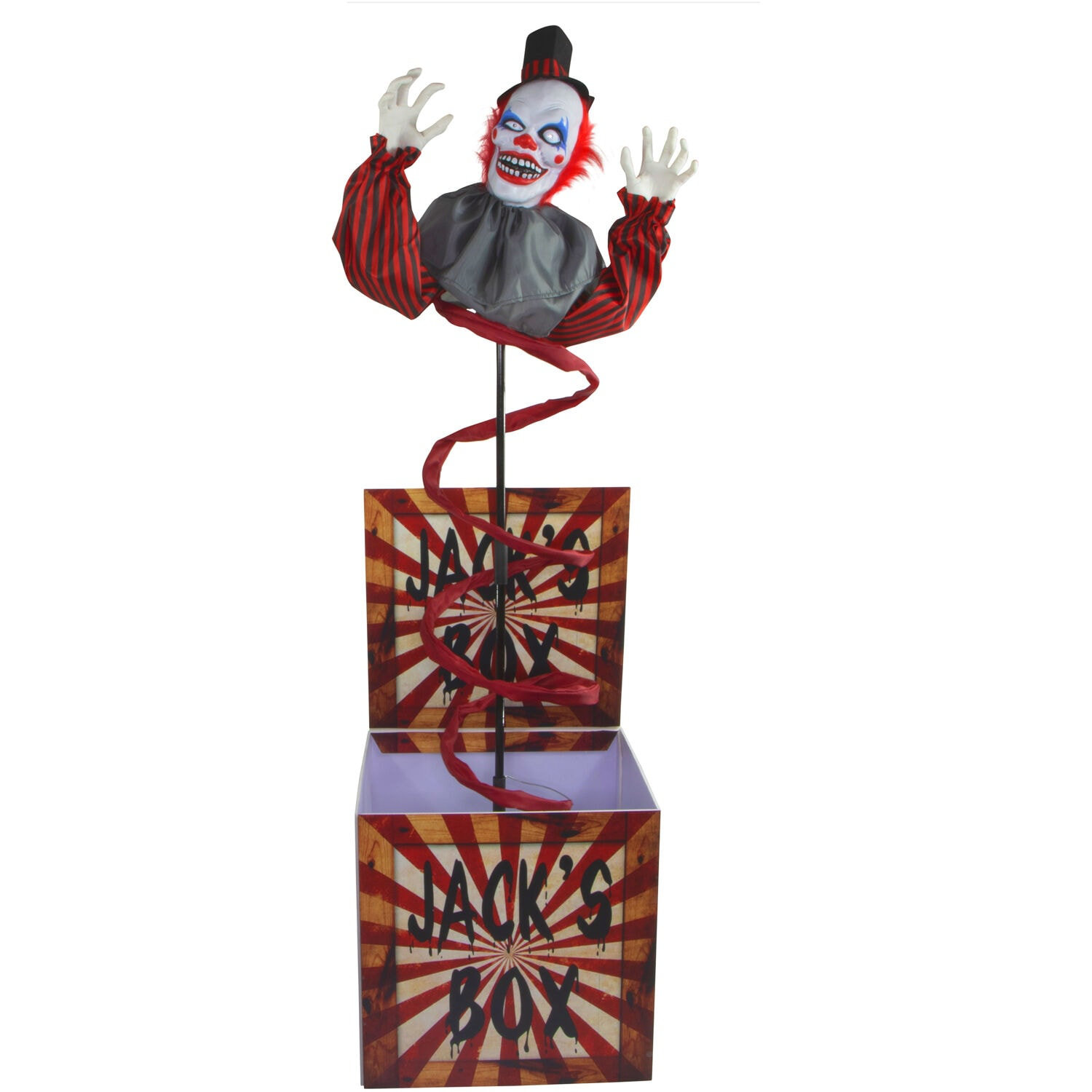 Haunted Hill Farm Haunted Circus Jack the Animated Clown in a Box Figurine  | Wayfair