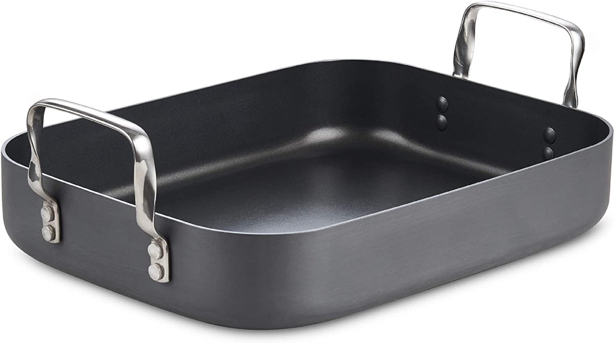 Cooks Standard Hard Anodized Roaster, 16inch X 12inch, Black Wayfair