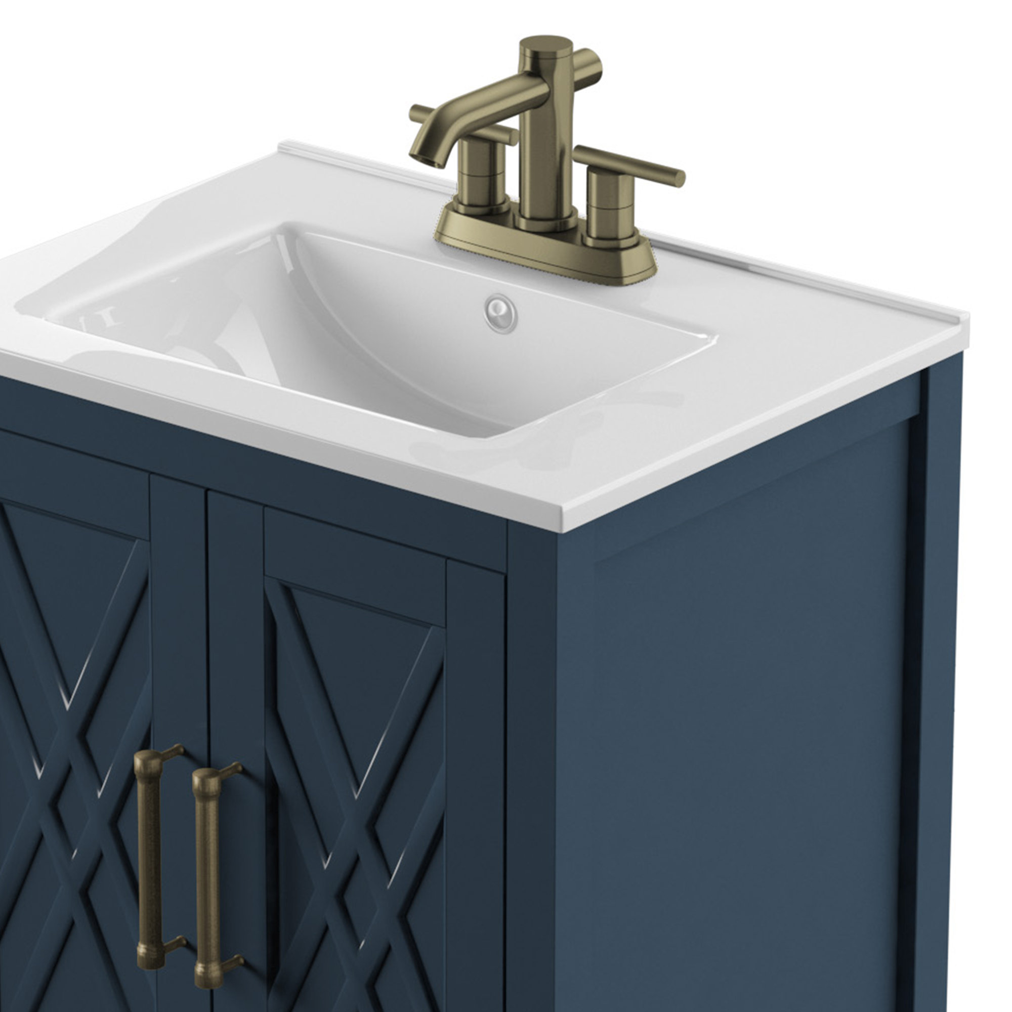 Sand & Stable Brecken 23.88'' Single Bathroom Vanity with Vitreous