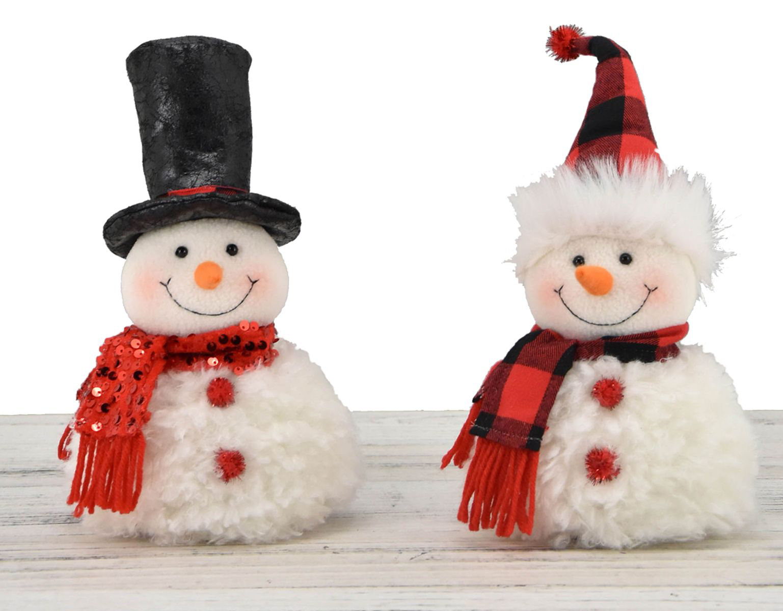 stuffed standing snowman