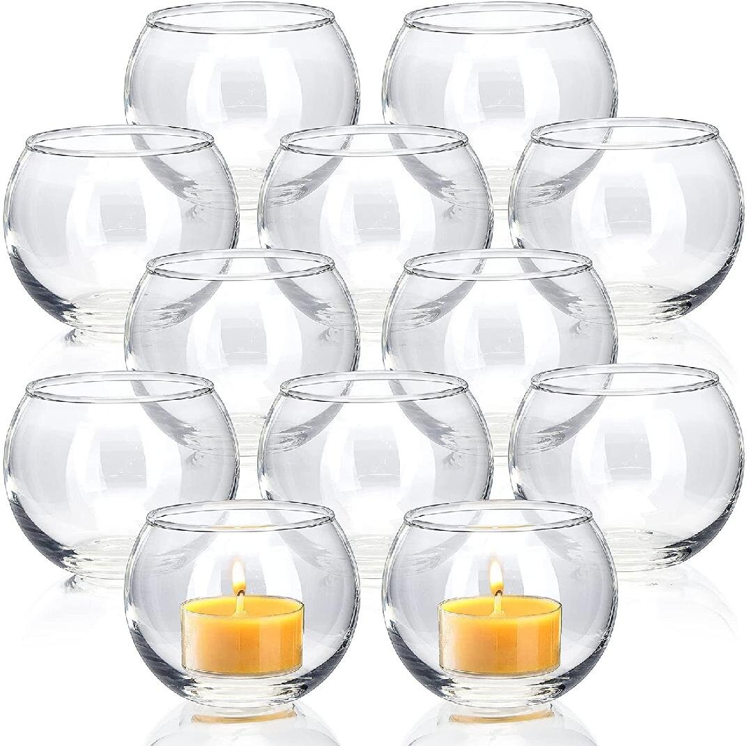 150 White Glass Tealight Candle Holder Wedding Reception Table Room Decoration 