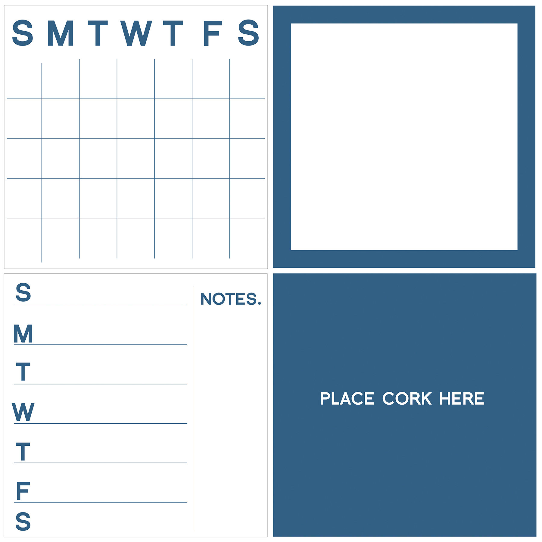 WallPops! Organization Wall Mounted Combination Calendar/Planner Whiteboard,  26" x 26" & Reviews | Wayfair