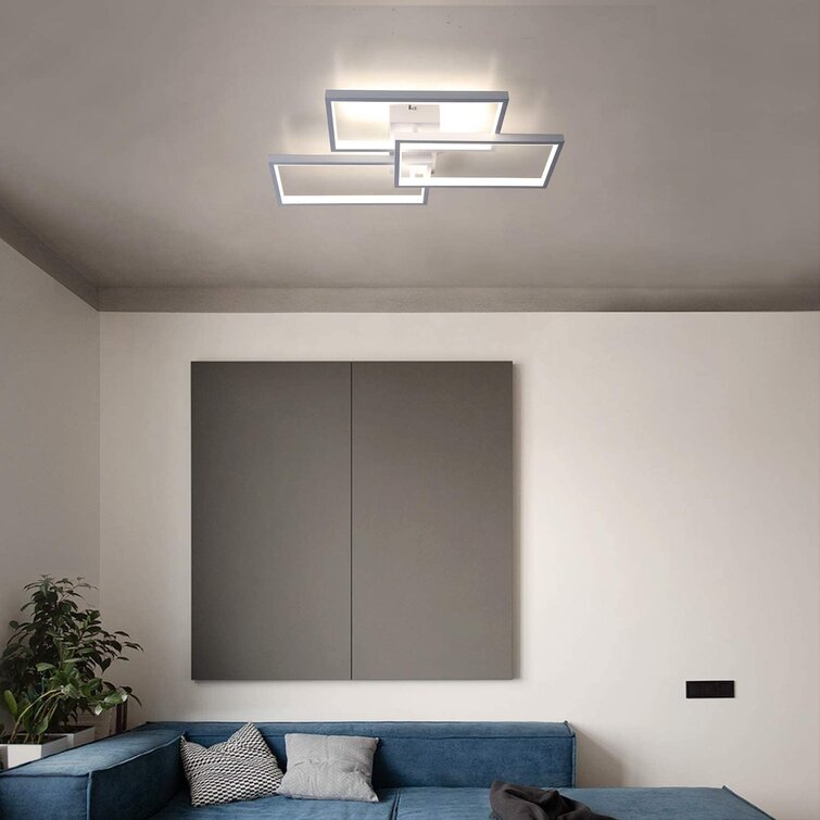 LED Deckenleuchte Dimmbar Ultraslim Deckenlampe mit Fernbedienung Wohnzimmer NEU 