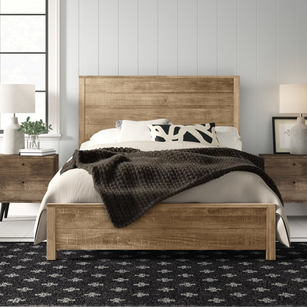 Washed Wood Bed | Wayfair