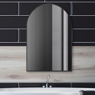 Stylish Maine Crisp Grey Finish Wall Mirror Elegant Choice For Your Bathroom 