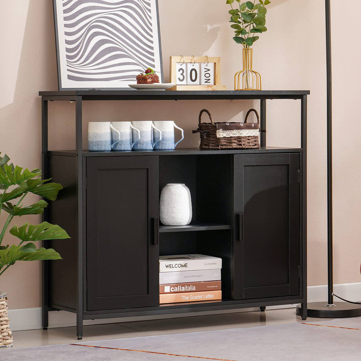 Winston Porter Eliphaz 35.4'' Wide Buffet Table Wayfair