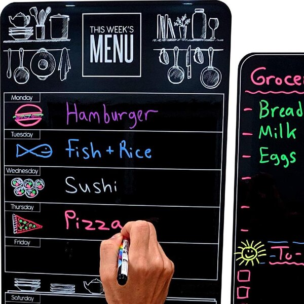 Ala Board Dry Erase Weekly Planner Magnet Board for home kitchen fridge TO-DO 