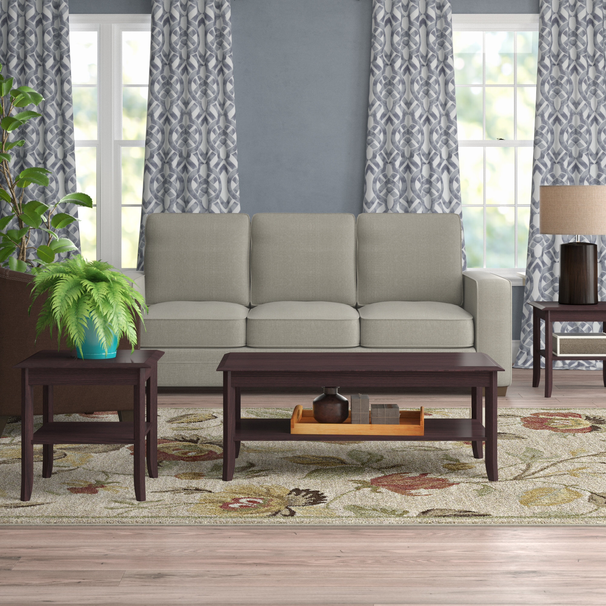 Lark Manor Gardena 3 Piece Coffee Table Set & Reviews Wayfair