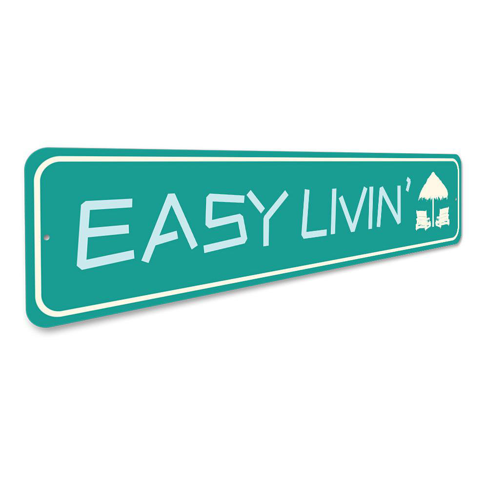 Lizton Sign Shop, Inc Easy Livin' Beach Aluminum Sign Wayfair