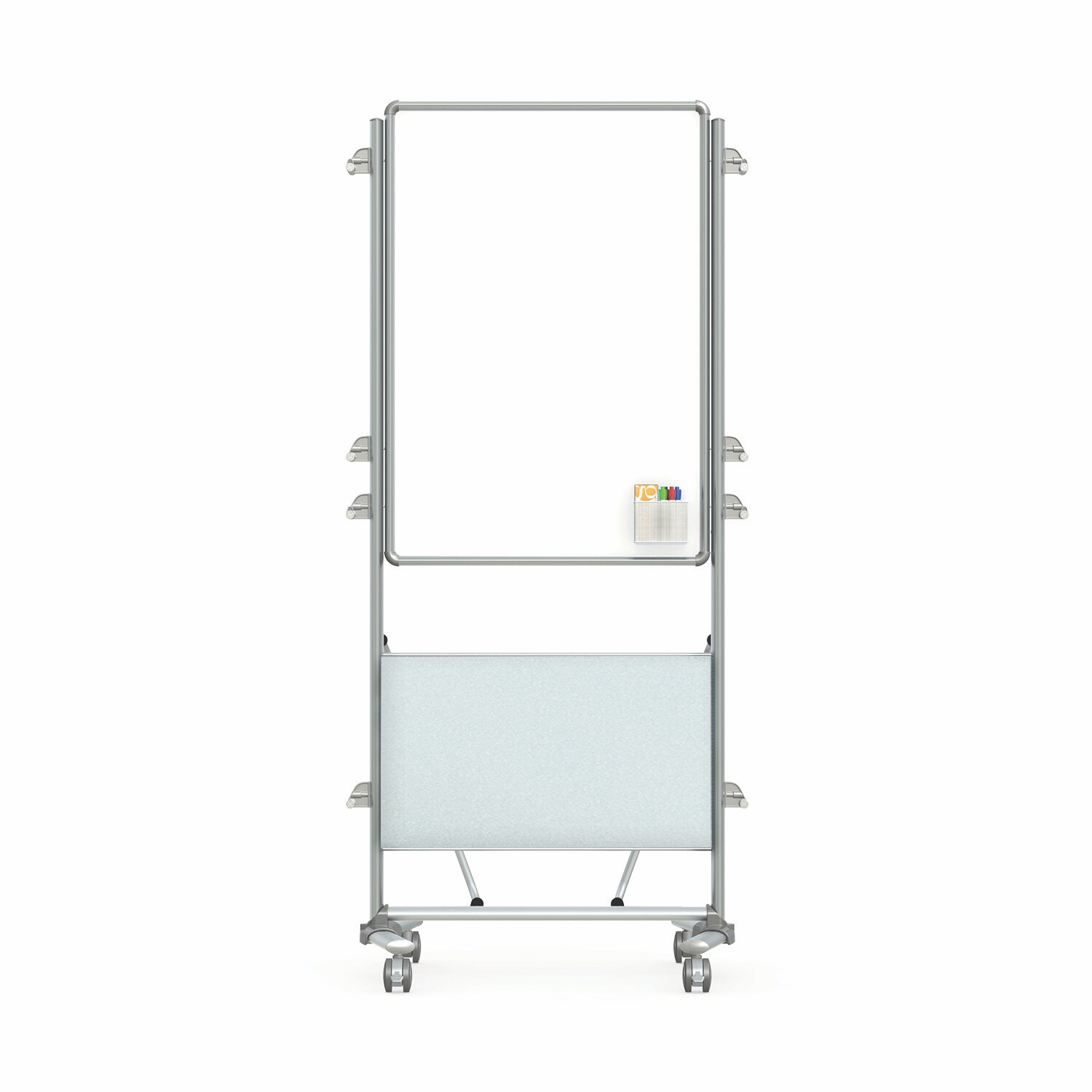 Ghent Nexus Easel+, Mobile 2-Sided Porcelain Magnetic Whiteboard with  Tablet Storage | Wayfair