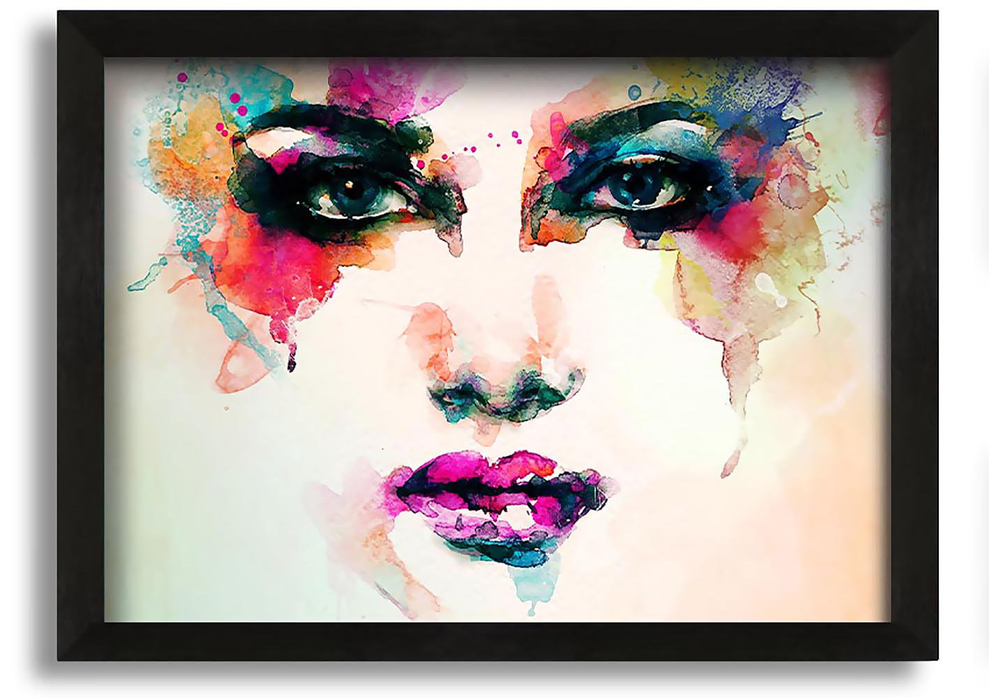 Fairmont Park Rainbow Face Picture Frame Painting on Canvas Wayfair