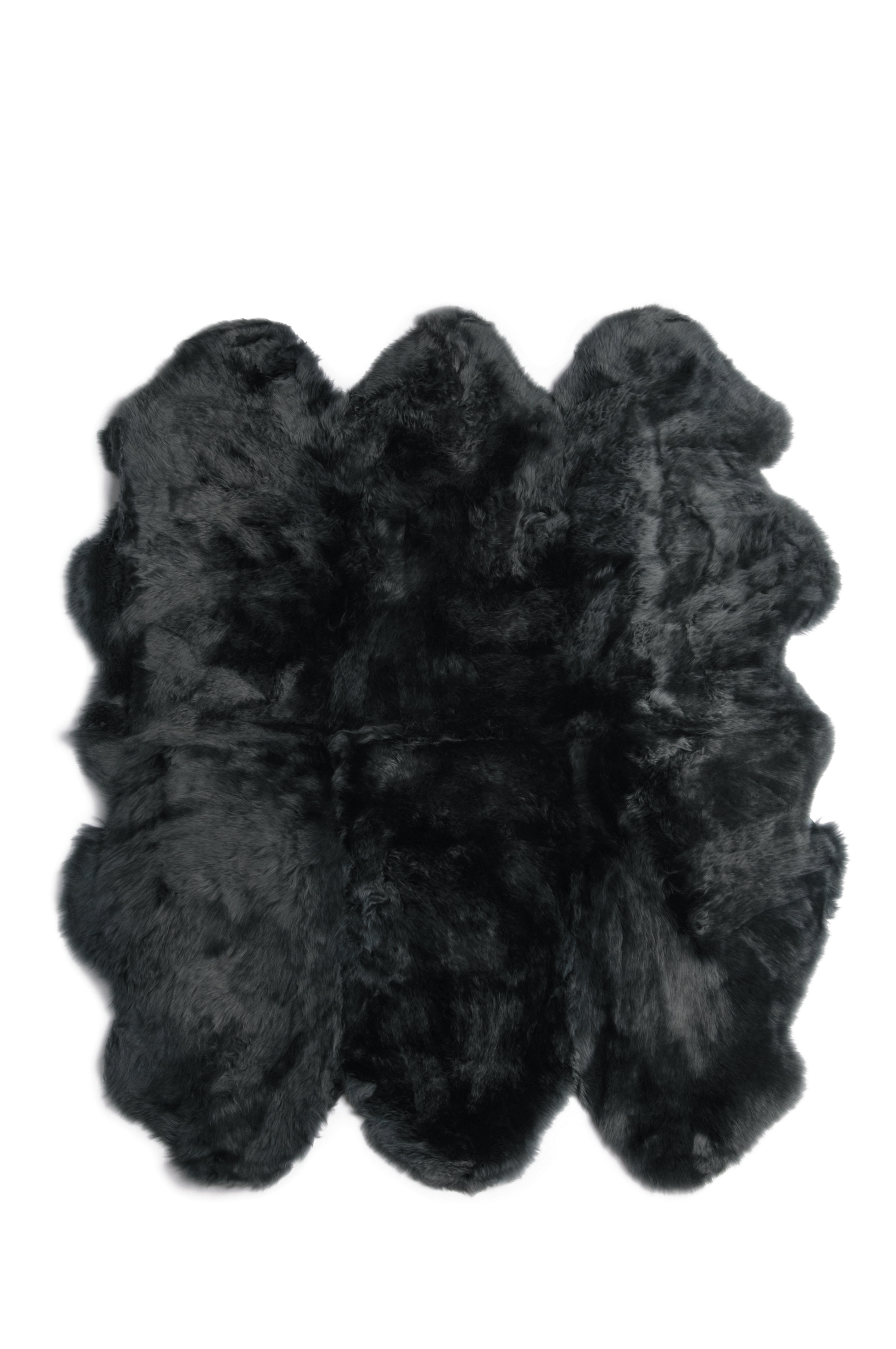 Mercer41 Forde Sheepskin Black Rug Wayfair