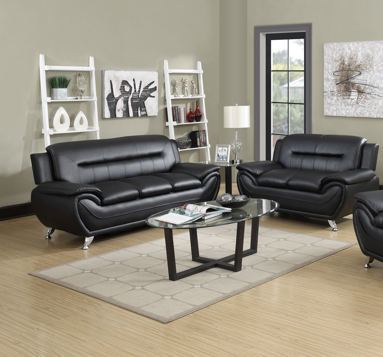 Orren Ellis Quadreka 2 Piece Vegan Leather Living Room Set Reviews Wayfair Canada