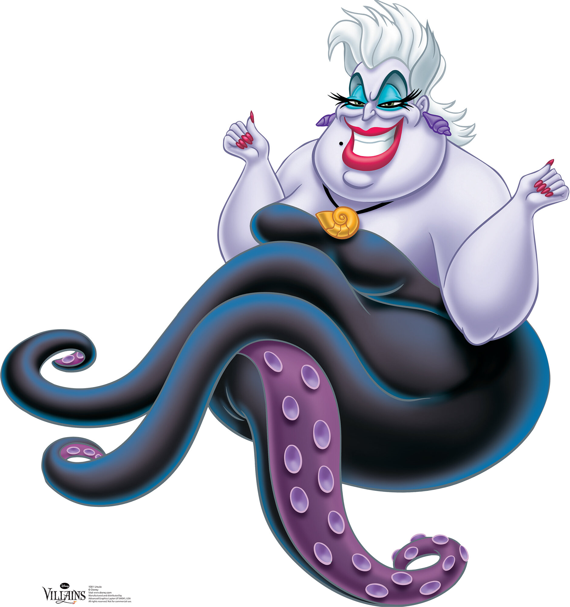 Disney inspired Ursula the villain from The Little Mermaid lanyard