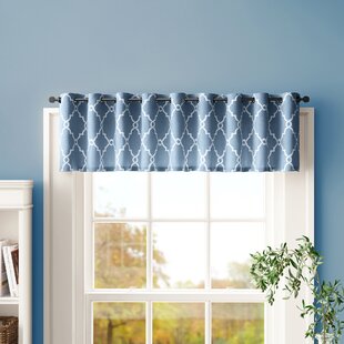 Navy Blue with White Polka Dots Cotton Window Valance 