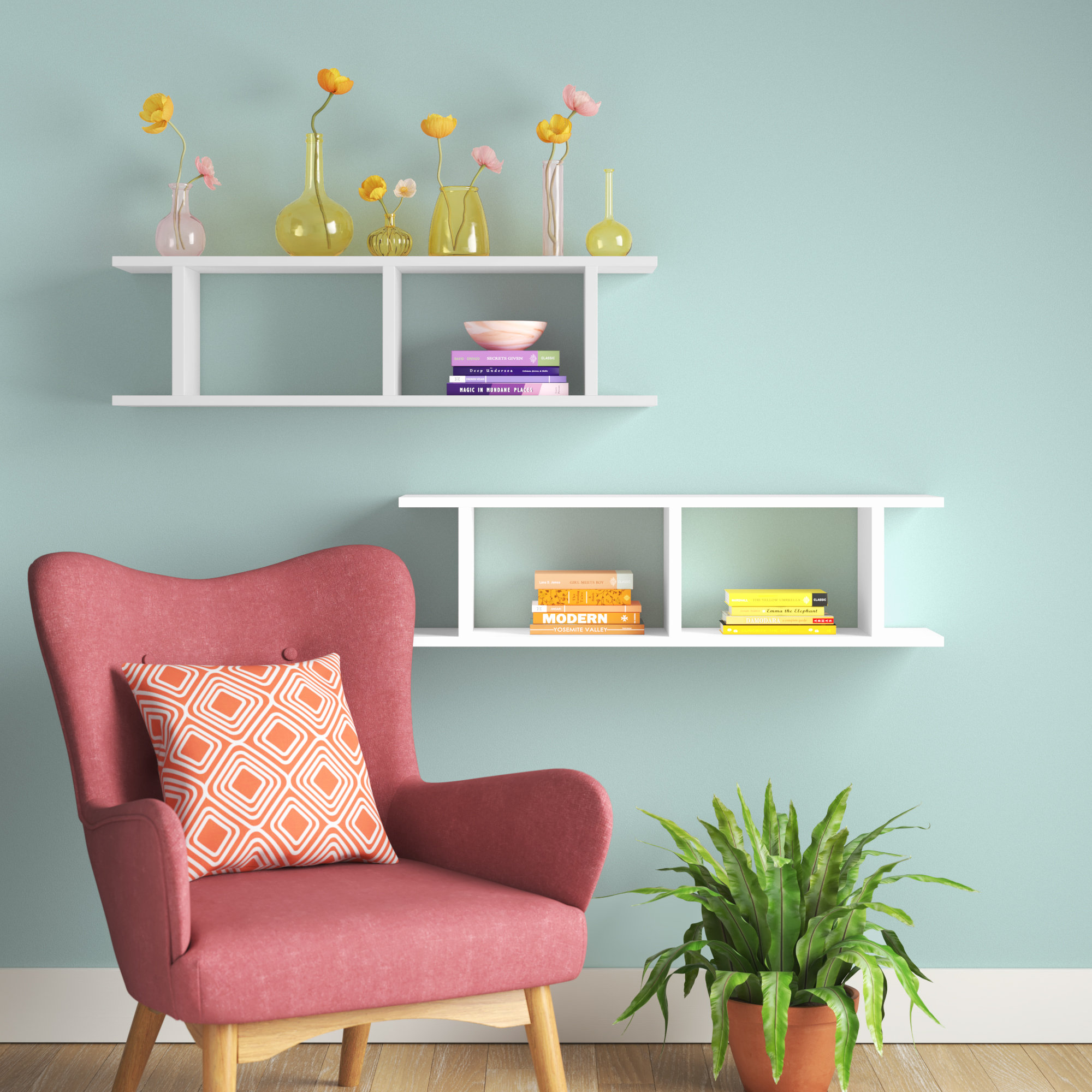 Bless international 2 Piece Floating Shelf & Reviews Wayfair