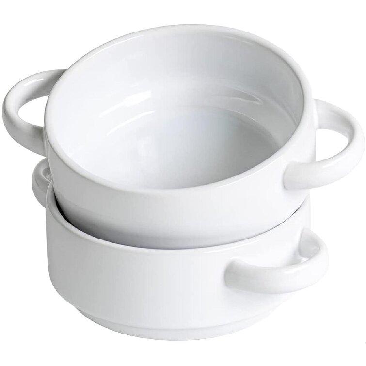 holds ~22 oz Soup bowl with handle