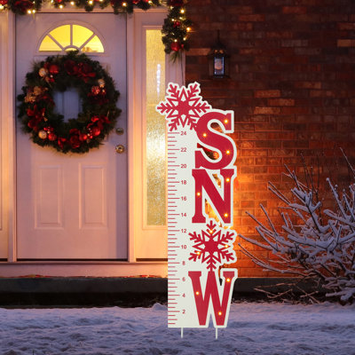 36%22H+Lighted+Wooden+Christmas+Snow+Gau