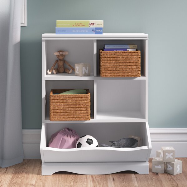 Espresso 6 Cube Stackable Organizer Deep Cubby Compartment Storage Durable Book 