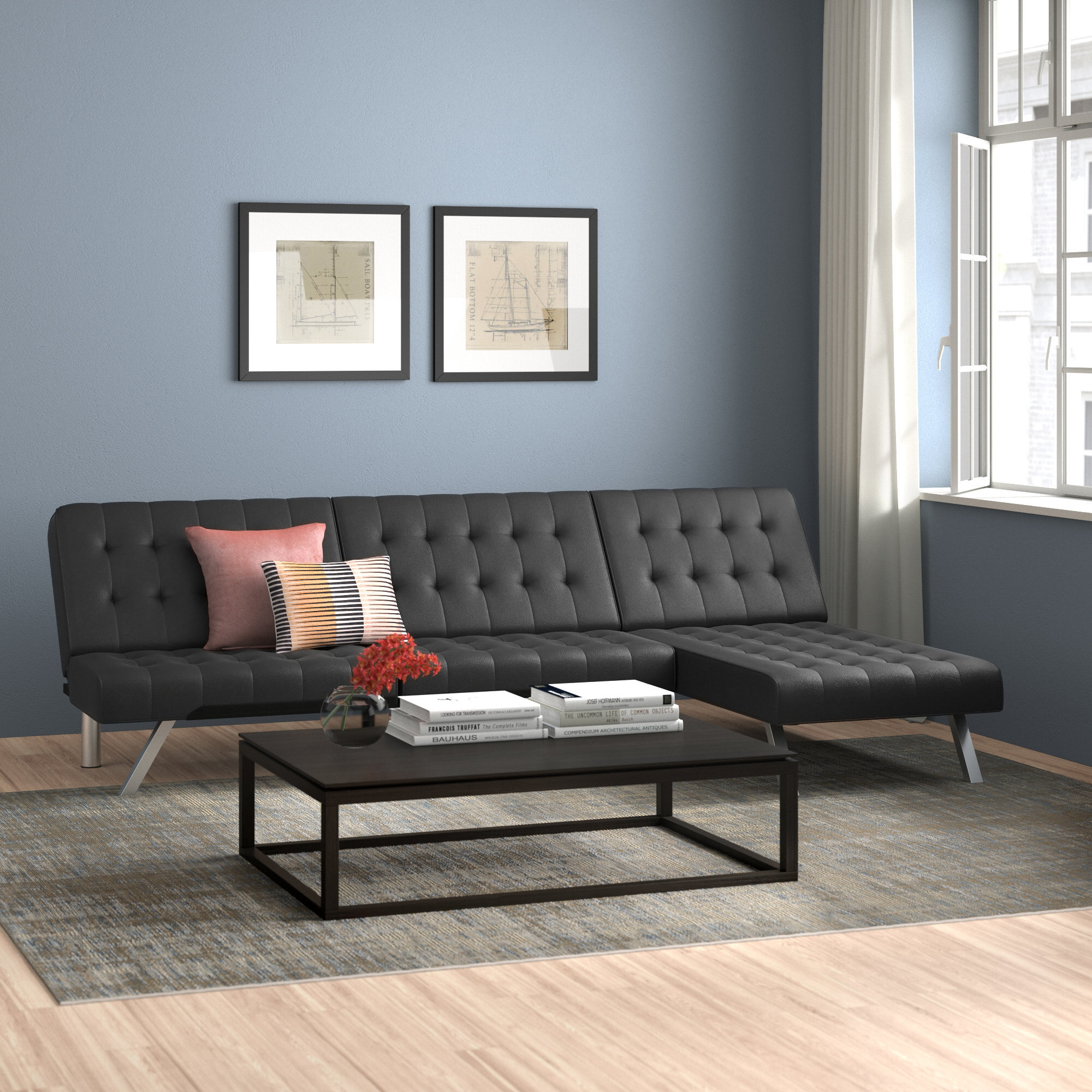Abbiss 101″ Wide Reversible Sleeper Sofa & Chaise