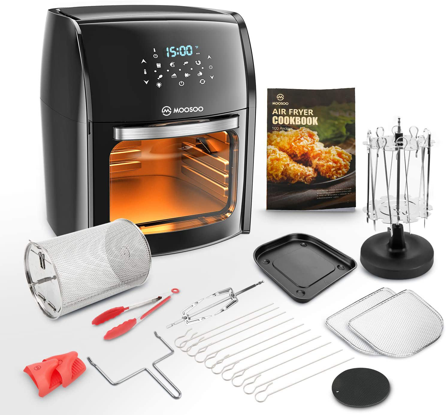 moosoo air fryer oven ma12