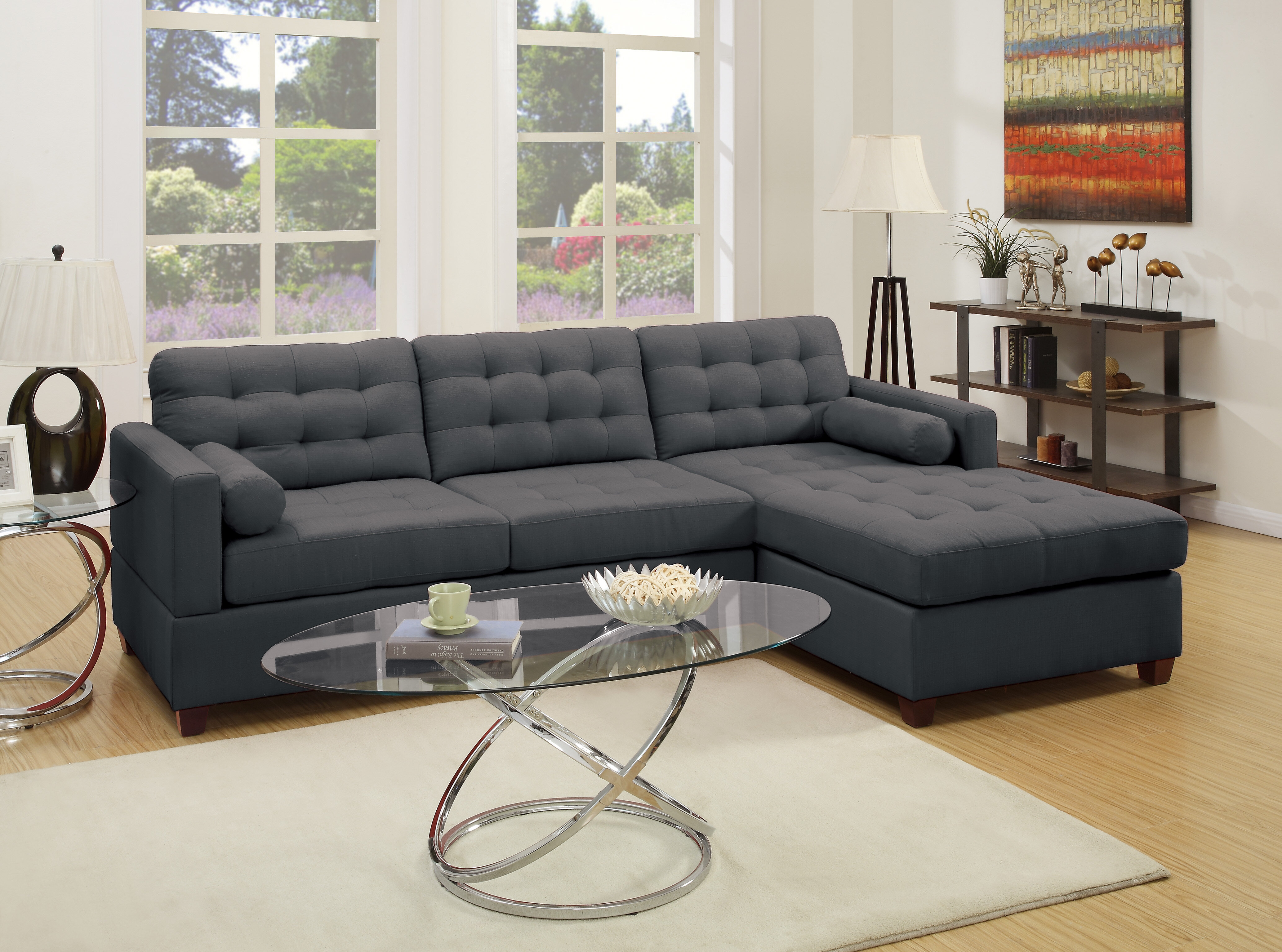 Upper Stanton 102″ Wide Reversible Sofa and Chaise